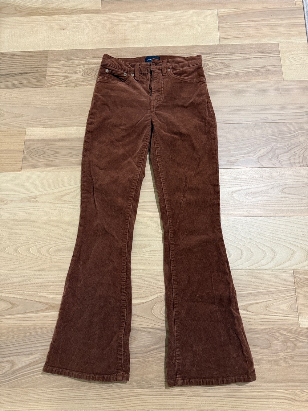 Lucky Brand Rust Brown Corduroy Pants